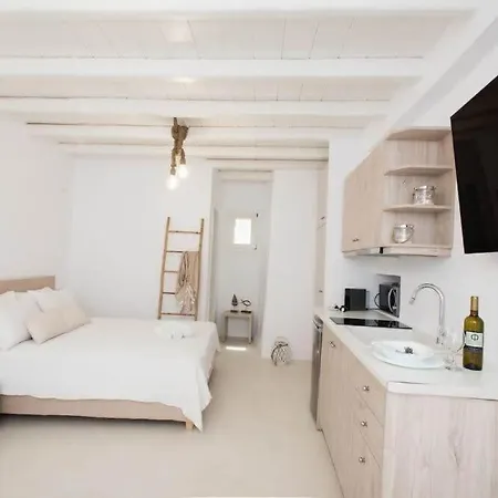 شقة Romantic Mykonian Oasis With Jacuzzi & Sea View Houlakia (Mykonos)