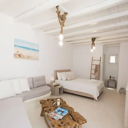 شقة Romantic Mykonian Oasis With Jacuzzi & Sea View